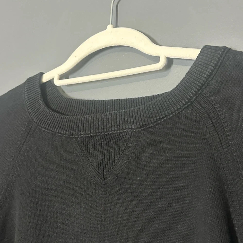 J. Crew cotton cashmere sweater Women’s size medium black - Picture 2 of 8